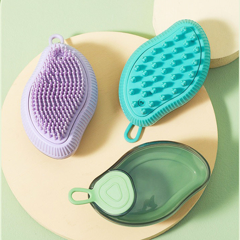 New Ufo Model Pet Bath Brush Multi-Functional Bath Massage Silicone Scrub Pet Clean Bath Brush