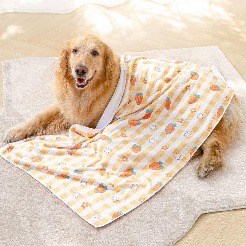 Pet Absorbent Towel Large Dog Full Print Bath Towel Quick Drying Bath Towel For Cat Bath Cleaning Products