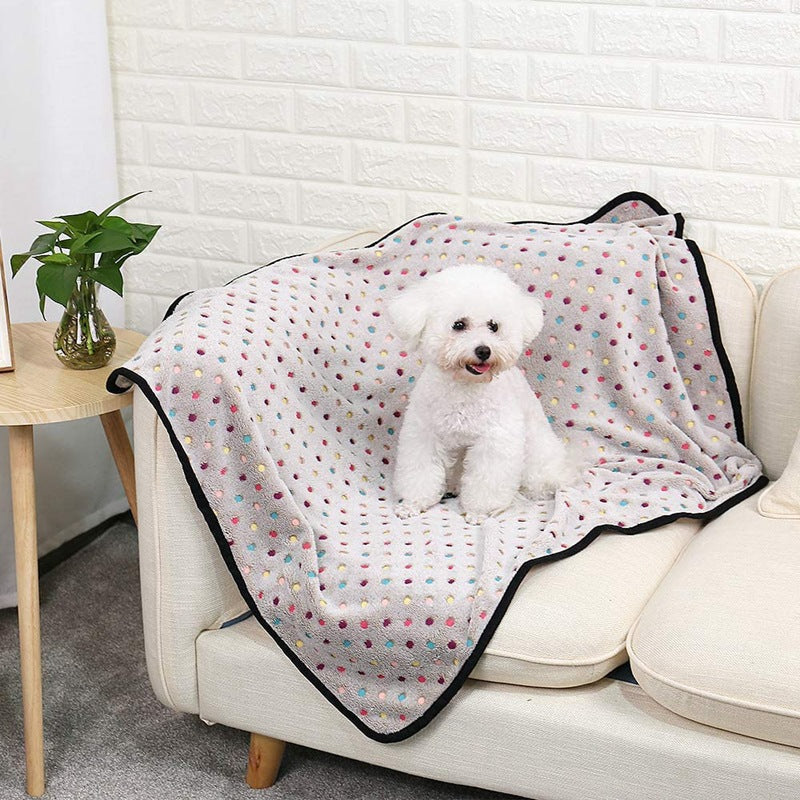 Off-The-Shelf Flannel Pet Mat Warm Pet Blanket