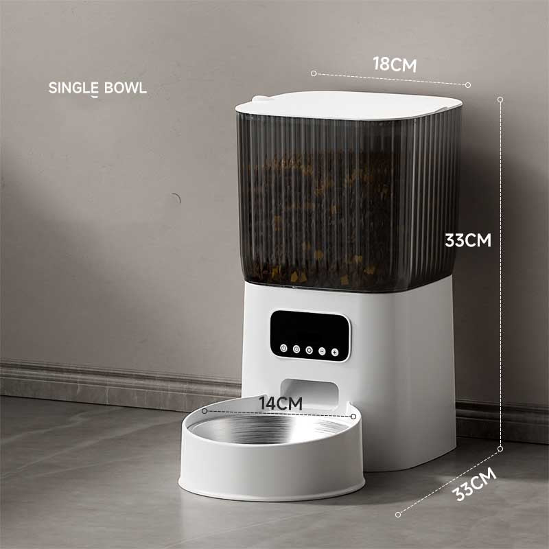 PETKIT Automatic Pet Feeder, 3L WiFi Cat Dog Feeder, Schedule Feeding Pet Food Dispenser for Cats and Dogs with 304 Stainless Steel Feeding Bowl, Up to 10 Meals per Day, USB Cable/App Control