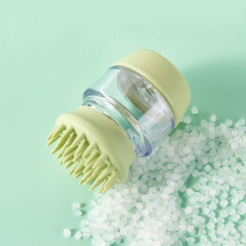 New Pet Products Cat And Dog Bath Brush Silicone Comb Double Hair Massage Bath Brush
