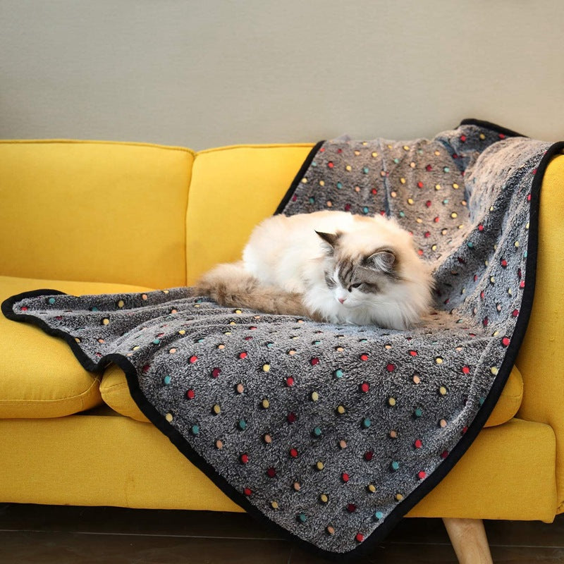 Off-The-Shelf Flannel Pet Mat Warm Pet Blanket