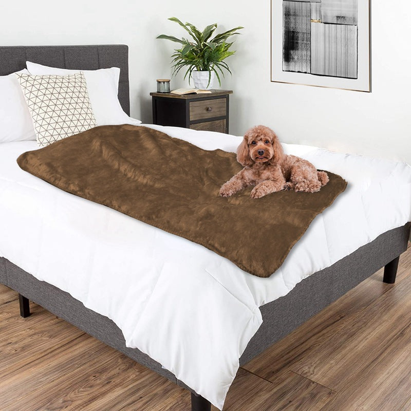 Plain Lamb Wool Comforter Waterproof Mat Large Size Pet Blanket
