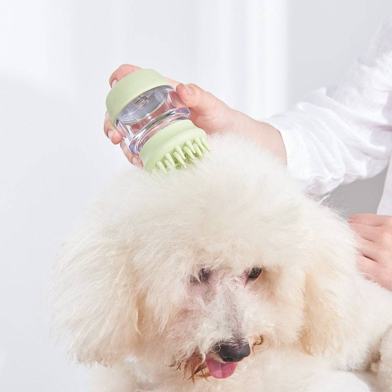 New Pet Products Cat And Dog Bath Brush Silicone Comb Double Hair Massage Bath Brush