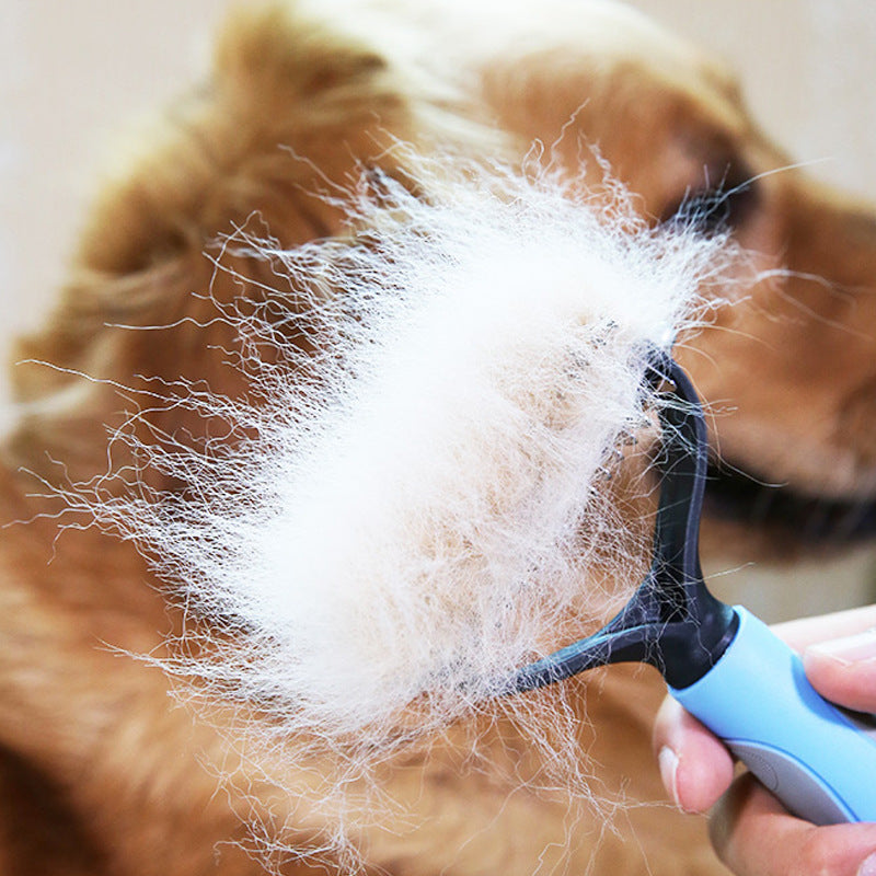 Hair Removal Comb Long Hair Cat Hair Removal Brush For Cats And Dogs Pet Knotting Comb Stainless Steel Small Double-Sided Comb