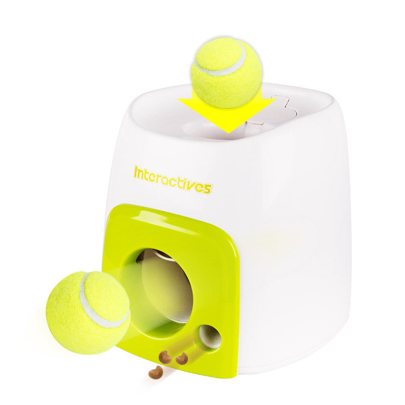 Interactive Training Smart Feeder, Intelligence Tennis Ball For Most Sized Dogs, Interactive Puppy Pet Ball Indoor Thrower Machine, Ball Thrower For Dogs