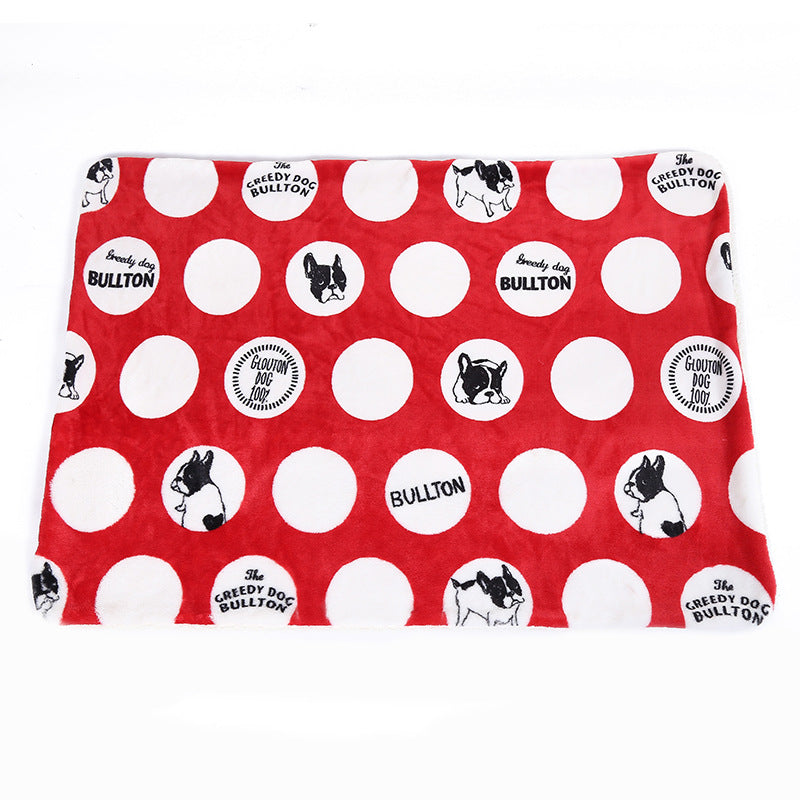 New Pet Blanket Autumn And Winter Thick Dog And Cat Warm Mat Super Soft And Comfortable Non-Stick Hair Fashion Mattress