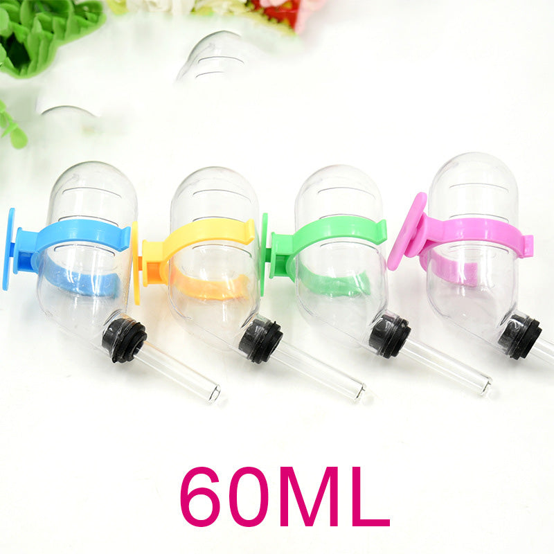 Customizable Pet Cage Hamster Golden Silk Bear Dragon Cat Rabbit Guinea Pig Squirrel Water Bottle Small Pet Water Bottle Specifications 60-250Ml