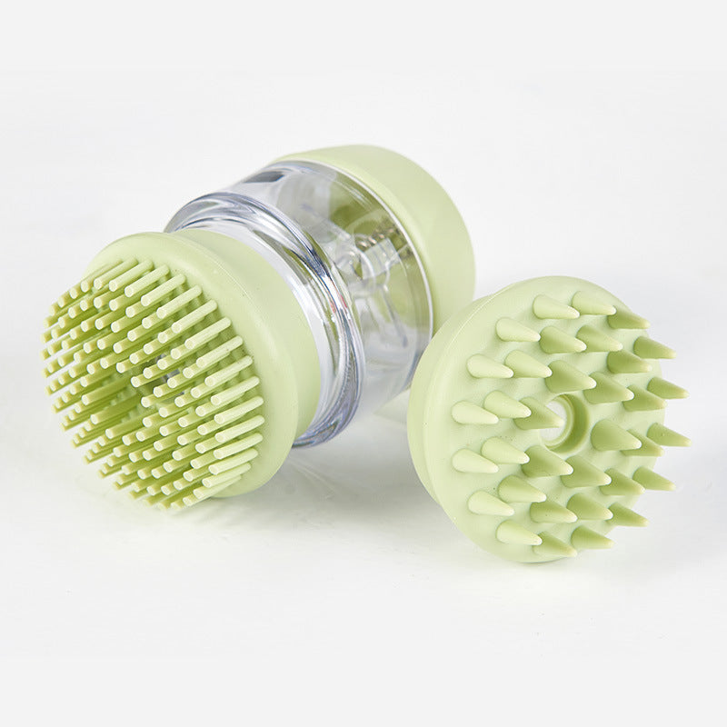 New Pet Products Cat And Dog Bath Brush Silicone Comb Double Hair Massage Bath Brush