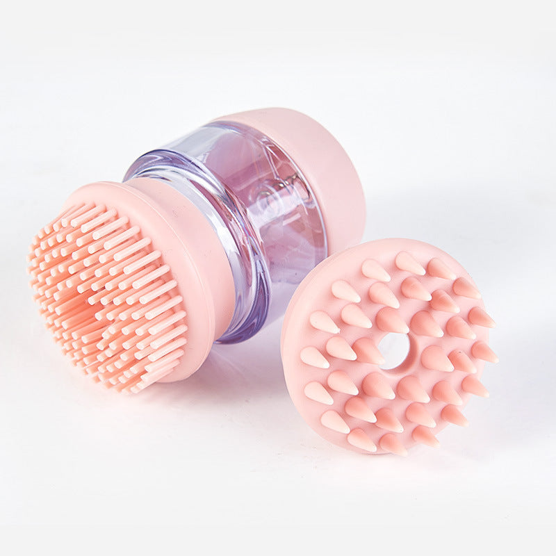 New Pet Products Cat And Dog Bath Brush Silicone Comb Double Hair Massage Bath Brush