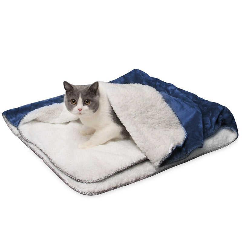 Plain Lamb Wool Comforter Waterproof Mat Large Size Pet Blanket