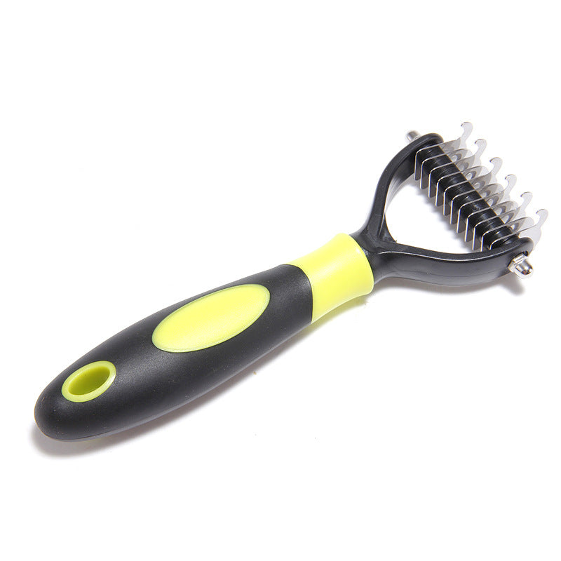 Hair Removal Comb Long Hair Cat Hair Removal Brush For Cats And Dogs Pet Knotting Comb Stainless Steel Small Double-Sided Comb