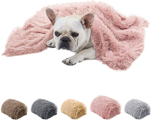 New Multi-Colored Pet Plush Reversible Washable Pet Cover Blanket