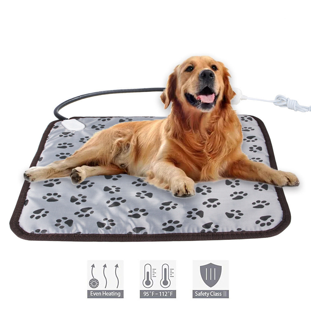 Pet Heating Pad For Small Dogs Cats Heated Bed Mat Indoor Electric Cat Heating Pad Waterproof Dog Heating Pad Chew Proof Cord,Easy Clean 的副本