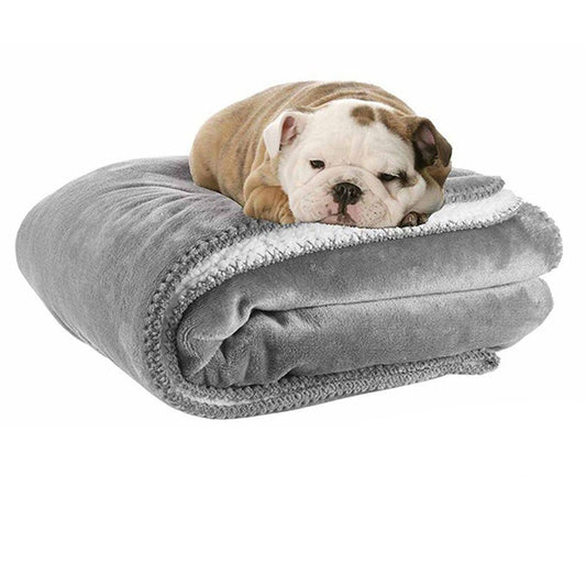 Premium Four Colors Flannel Waterproof Pet Lamb Blanket