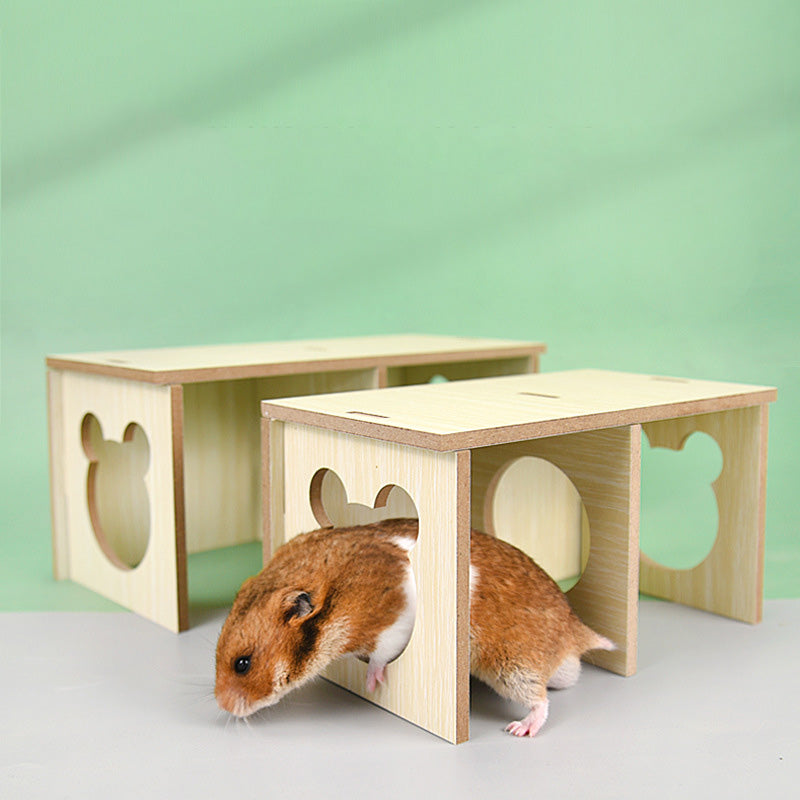 Customizable Pet Cage Peeping House Hamster Nest Cabin Summer Golden Bear Shelter Cabin