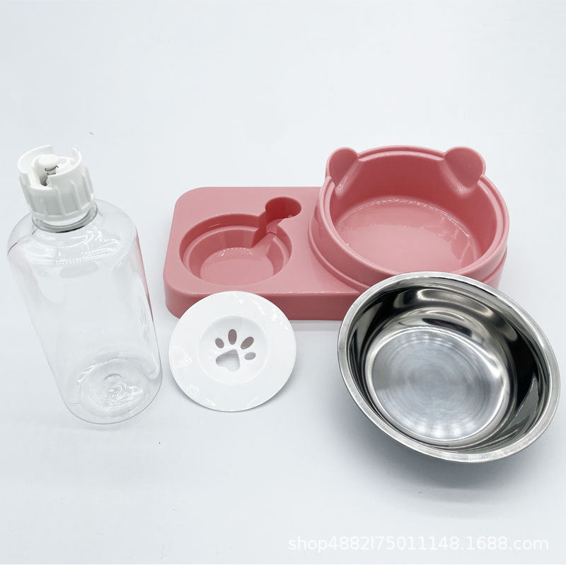 Pet New Cat Bowl Stainless Steel Bowl Neck Guard Diagonal Cat Bowl Drinking Bowl To Prevent Upset Feeder Wholesale Manufacturers