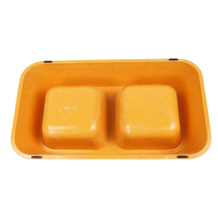 Manufacturers Bamboo Fiber Large, Small And Medium-Sized Dog Bowl Cat Bowl Melamine Dog Basin Eating Utensils Double Grid Long Double Pet Food Basin