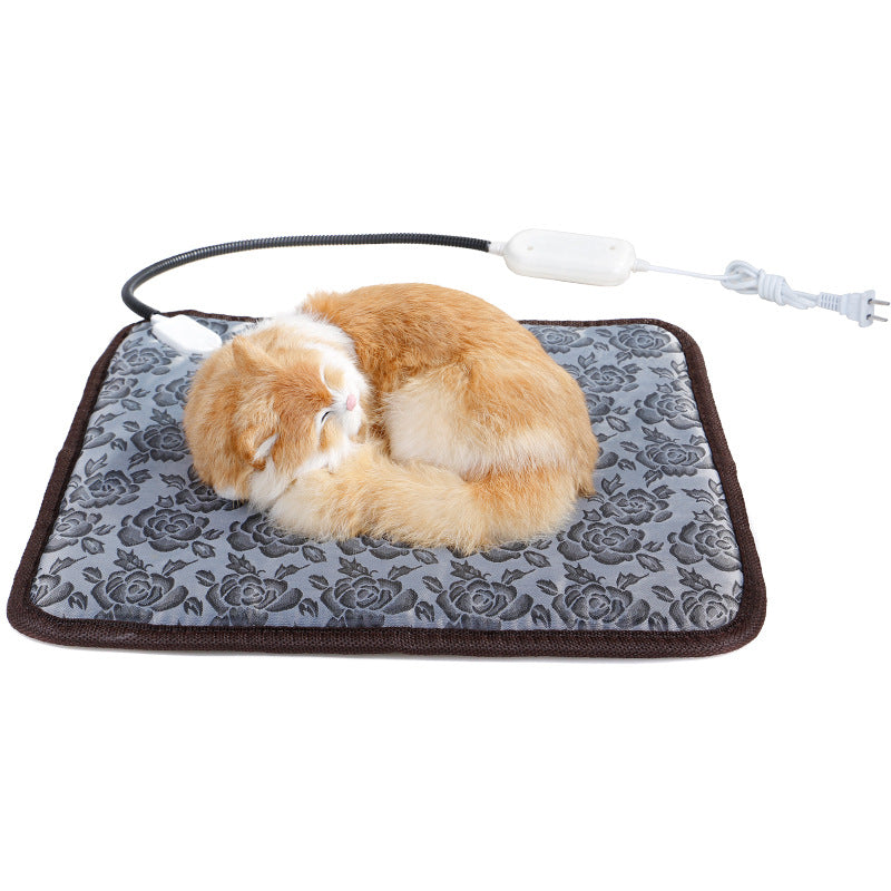 Pet Heating Pad For Small Dogs Cats Heated Bed Mat Indoor Electric Cat Heating Pad Waterproof Dog Heating Pad Chew Proof Cord,Easy Clean 的副本