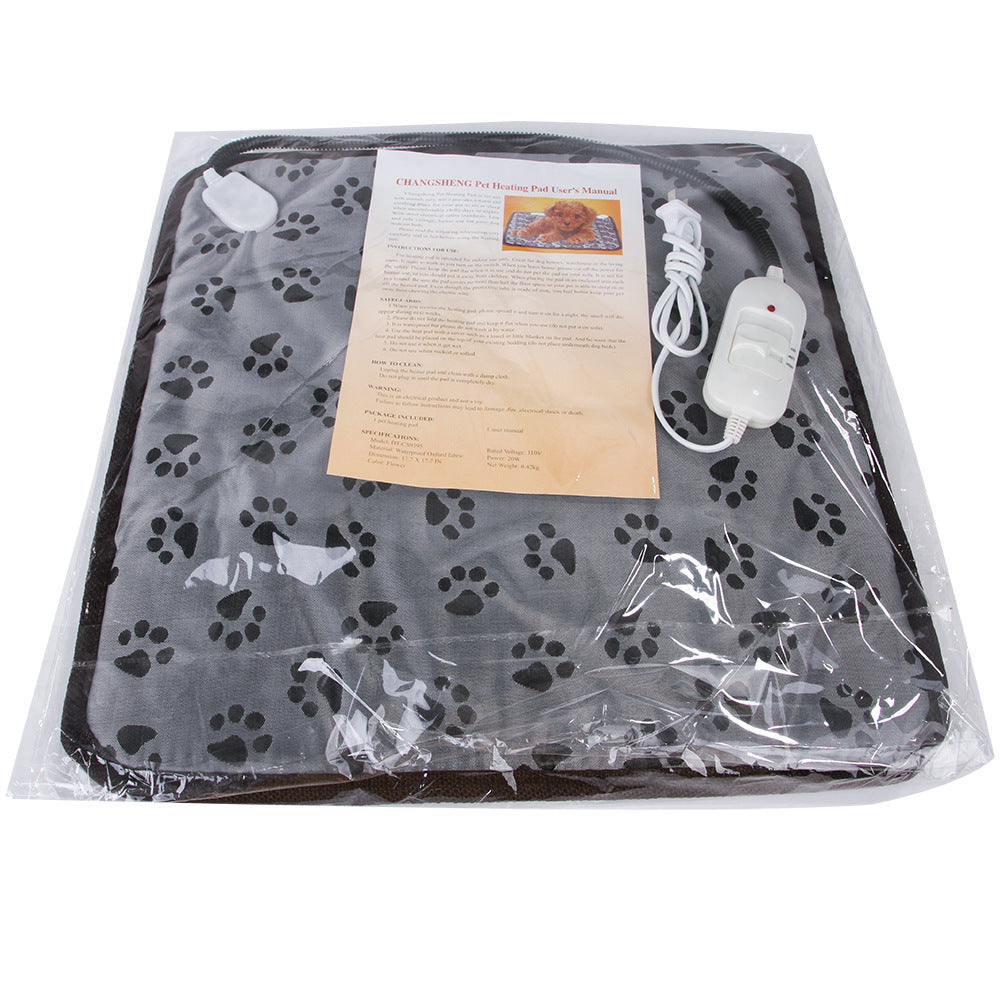 Pet Heating Pad For Small Dogs Cats Heated Bed Mat Indoor Electric Cat Heating Pad Waterproof Dog Heating Pad Chew Proof Cord,Easy Clean 的副本