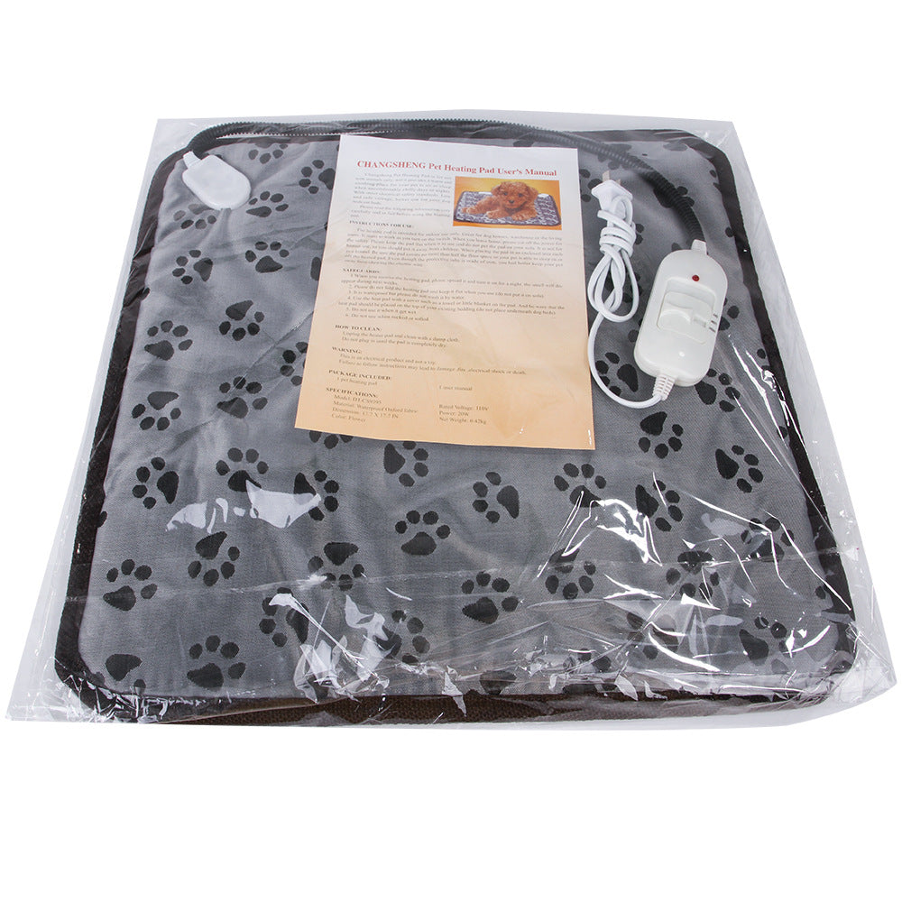 Pet Electric Blanket Waterproof Bite Resistant Wear Adjustable Temperature Constant Temperature Us Rules European Rules Cross-Border 110V Dog Mat