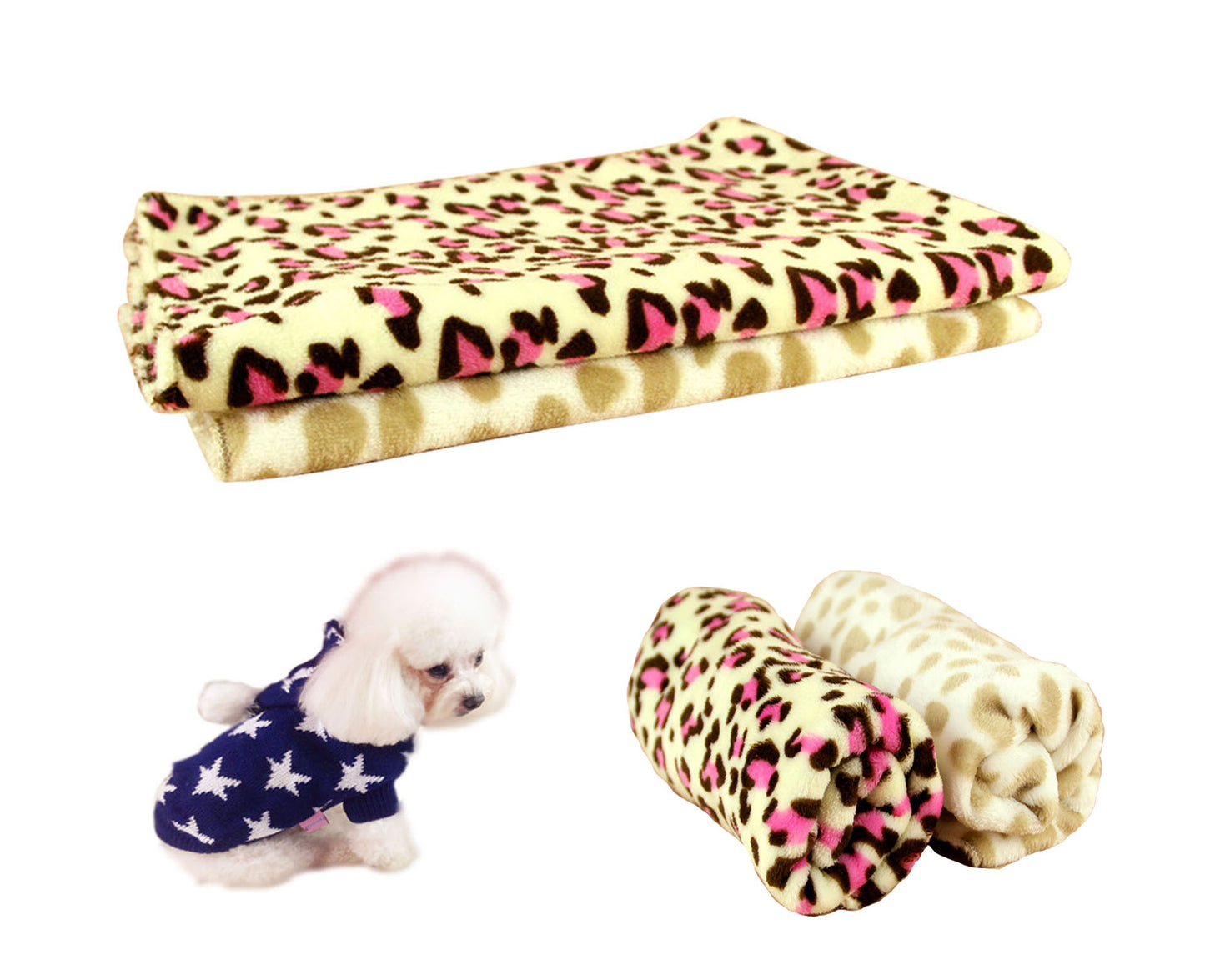 Flannel Soft Breathable Fast Absorbent Pet Blanket Cover