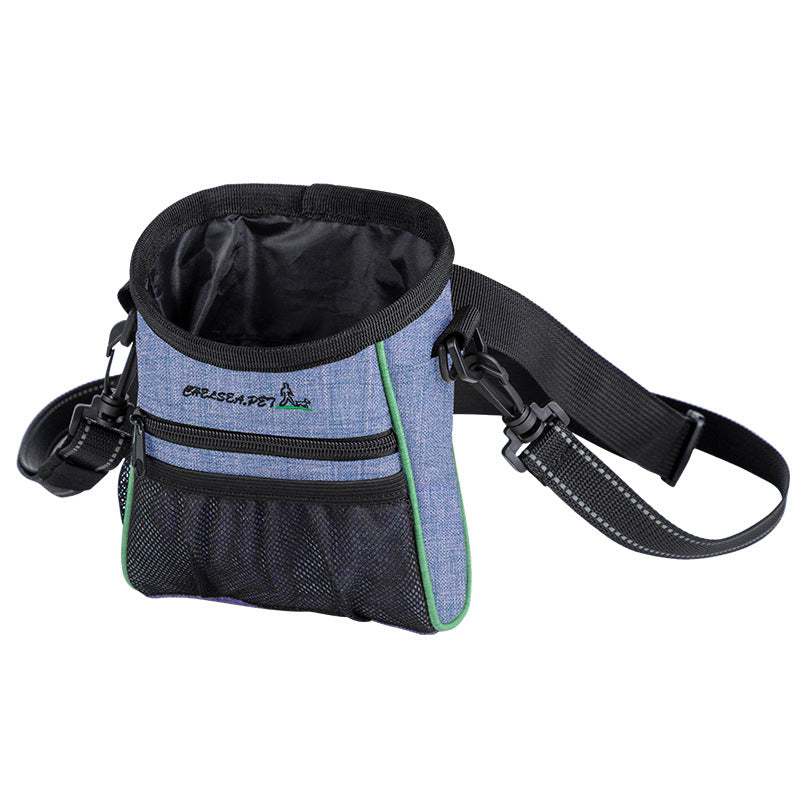 Waterproof portable hiking bag Chalk bag Pet Oxford Cloth small pet Fanny pack dog food bag