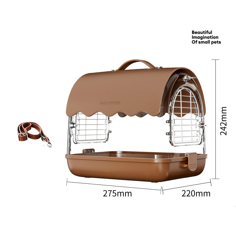Honey Possum With Portable Cage Out Of The Cage Gold Silk Bear Honey Quoll Fun Transparent Portable Cage