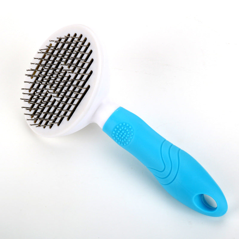 Pet Hair Removal Brush Automatic Hair Removal Comb Massage Hair Removal Comb For Dog Self-Cleaning Needle Comb For Cat