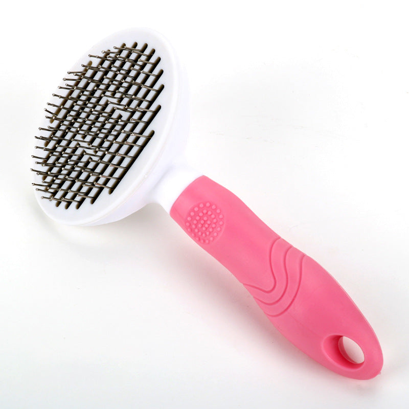 Pet Hair Removal Brush Automatic Hair Removal Comb Massage Hair Removal Comb For Dog Self-Cleaning Needle Comb For Cat